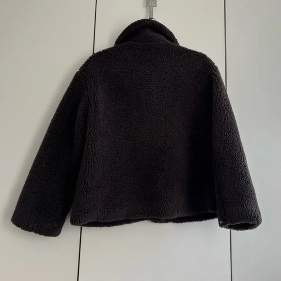 Zara Chocolate Teddy Jacket XS - Picture 8 of 8